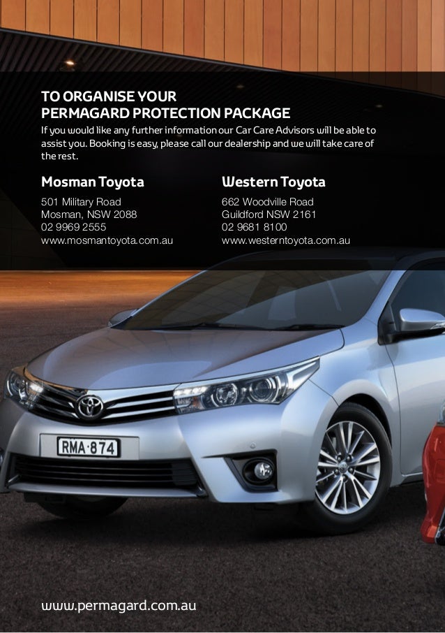 Mosman & Western Toyota Protection Program by Permagard Automotive Au… Mosman & Western Toyota Protection Program by Permagard Automotive Au…