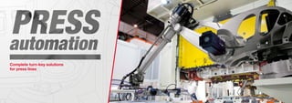 88
Comau Robotics Product RangeComau Robotics Product Range
89
Complete turn-key solutions
for press lines
 