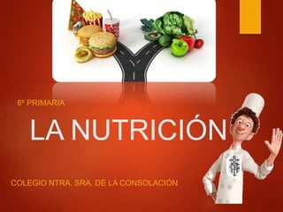 LA NUTRICIÓN
6º PRIMARIA
COLEGIO NTRA. SRA. DE LA CONSOLACIÓN
 