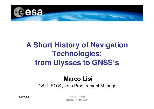A Short History Of Navigation Technologies