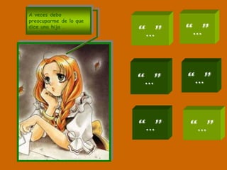 Factores Psicológicos e interpersonales.• Baja autoestima• Sentimientos de insuficiencia o falta de control de su vida• Depresión, ansiedad, enojo y soledad• Relaciones personales y familiares problemáticas• Dificultad para expresar sentimientos y emociones• Historia de haber sido molestado o ridiculizado basado en sutalla o peso• Historia de abuso físico o sexual