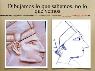 Dibujamos lo que sabemos, no lo que vemos 