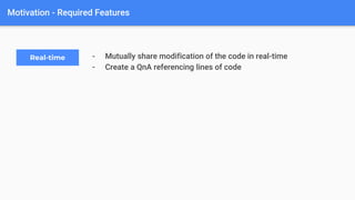 Real-time Code Sharing Service for one-to-many coding classes | PPTX