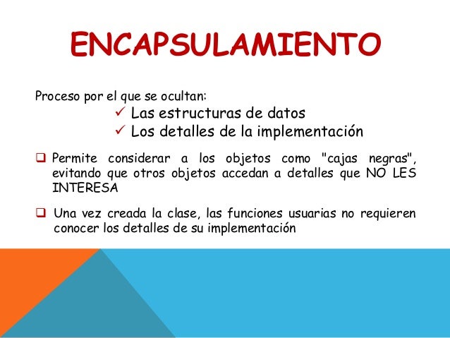 Encapsulamiento poo