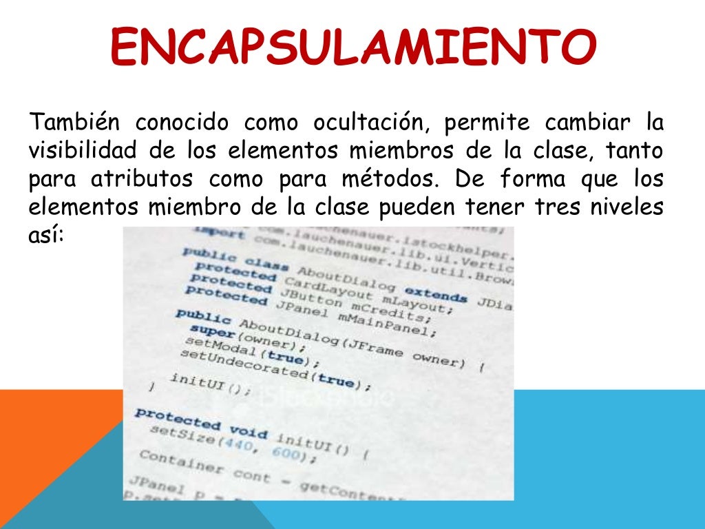 Encapsulamiento poo Encapsulamiento poo