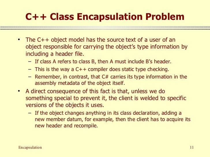 Encapsulation