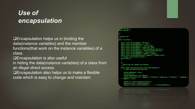 Encapsulation | PPTX