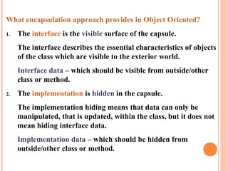 C# Encapsulation | PPT