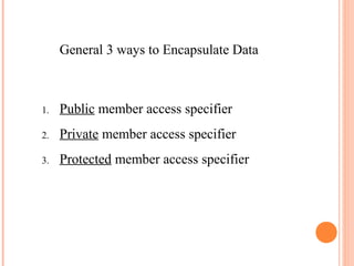 C# Encapsulation | PPT