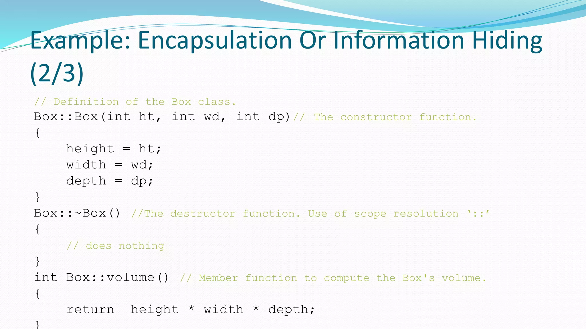 Encapsulation | PPTX | Programming Languages | Computing image.