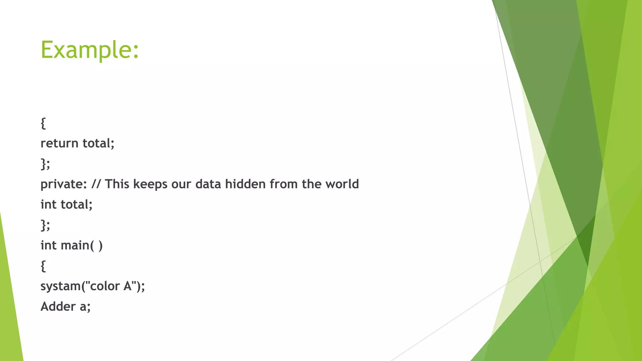 Encapsulation C++ | PPTX