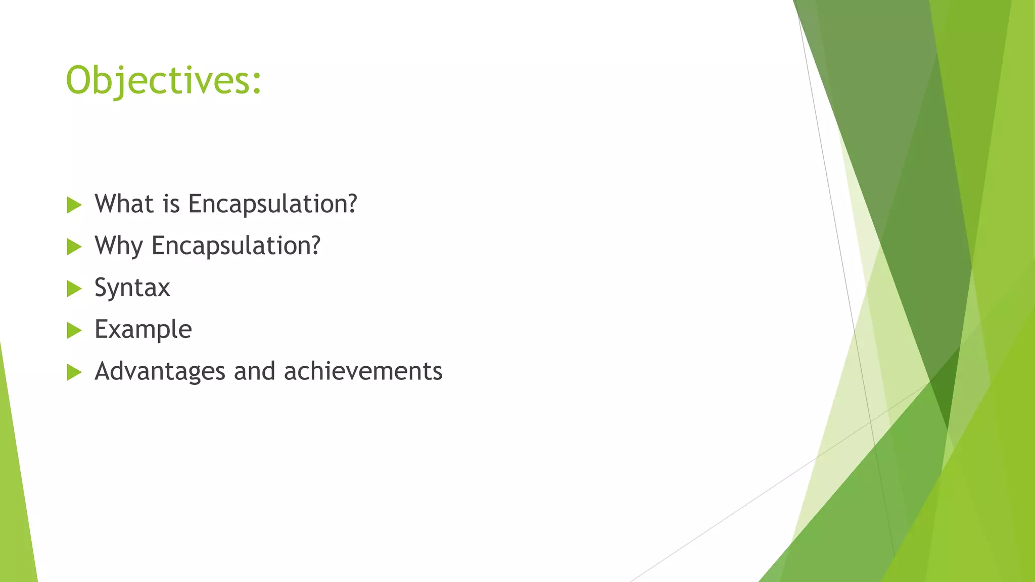 Encapsulation C++ | PPTX