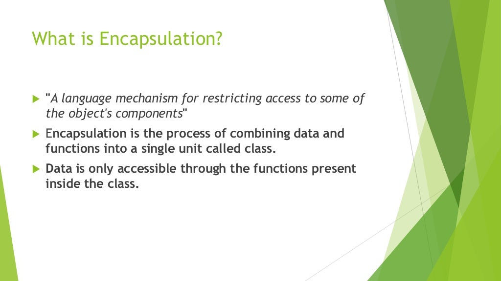 Encapsulation C++