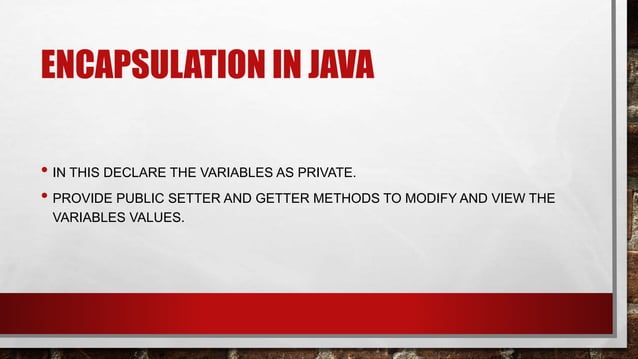 Encapsulation in java | ehsanullah | PPTX