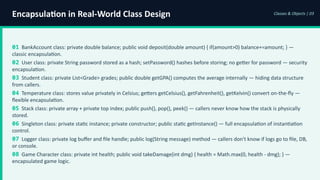 Comprehensive Guide to Encapsulation in Object-Oriented Programming | PPTX