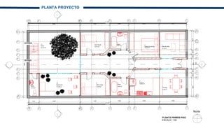 PLANTA PROYECTO
ARRIBA
ARRIBA
REF.
3.63
4.03
2.50
3.92
6.93
21.00
3.63
4.03
2.50
3.91
6.94
21.00
8.82
A' A'
B B
C C
D D
E E
F F
G G
2
2
4
4
5
5
87
87 1
1
A A
I'
I
I'
I
1
1
1
Sala de estar
12.18 m²
Comedor
12.25 m²
2
13.36 m²
3
Cocina
13.22 m²
4
Habitación doble
5
Hab. single
10.92 m²
Hab. Single
10.74 m²
6
5.27 m²
7
Baño
8
Baño
5.52 m²
37.35 m²
11
Patio
H H
6
6
9
9
2.53
0.63
0.56
8.82
1.39
0.56
0.63
2.53
9
Baño
3.79 m²
-
-
-
3
3
11 0
11 0
1.45
10
Habitación
16.39 m²
PLANTA PRIMER PISO
ESCALA 1:100
Norte
 