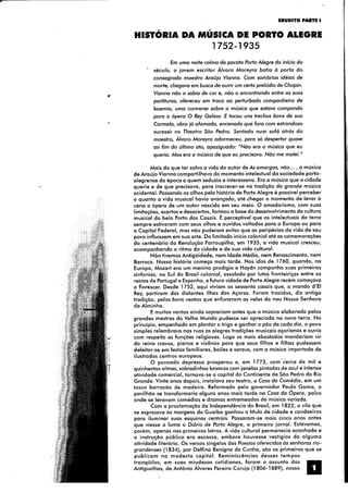 Música de Porto Alegre - Erudito I