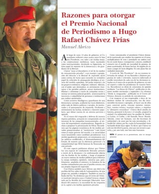 CHÁVEZ COMUNICADOR