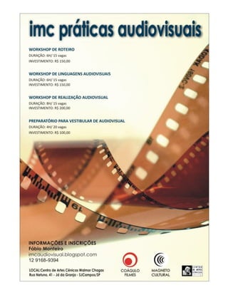 Cartaz do IMC Audiovisual