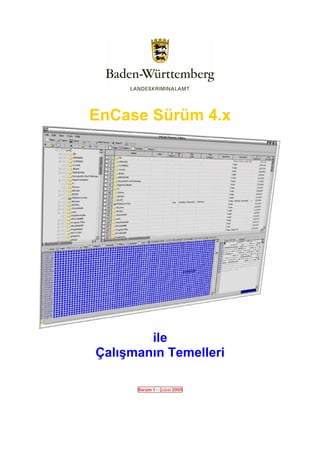 EnCase Sürüm 4.x




        ile
Çalışmanın Temelleri

      Sürüm 1 – Şubat 2005
 