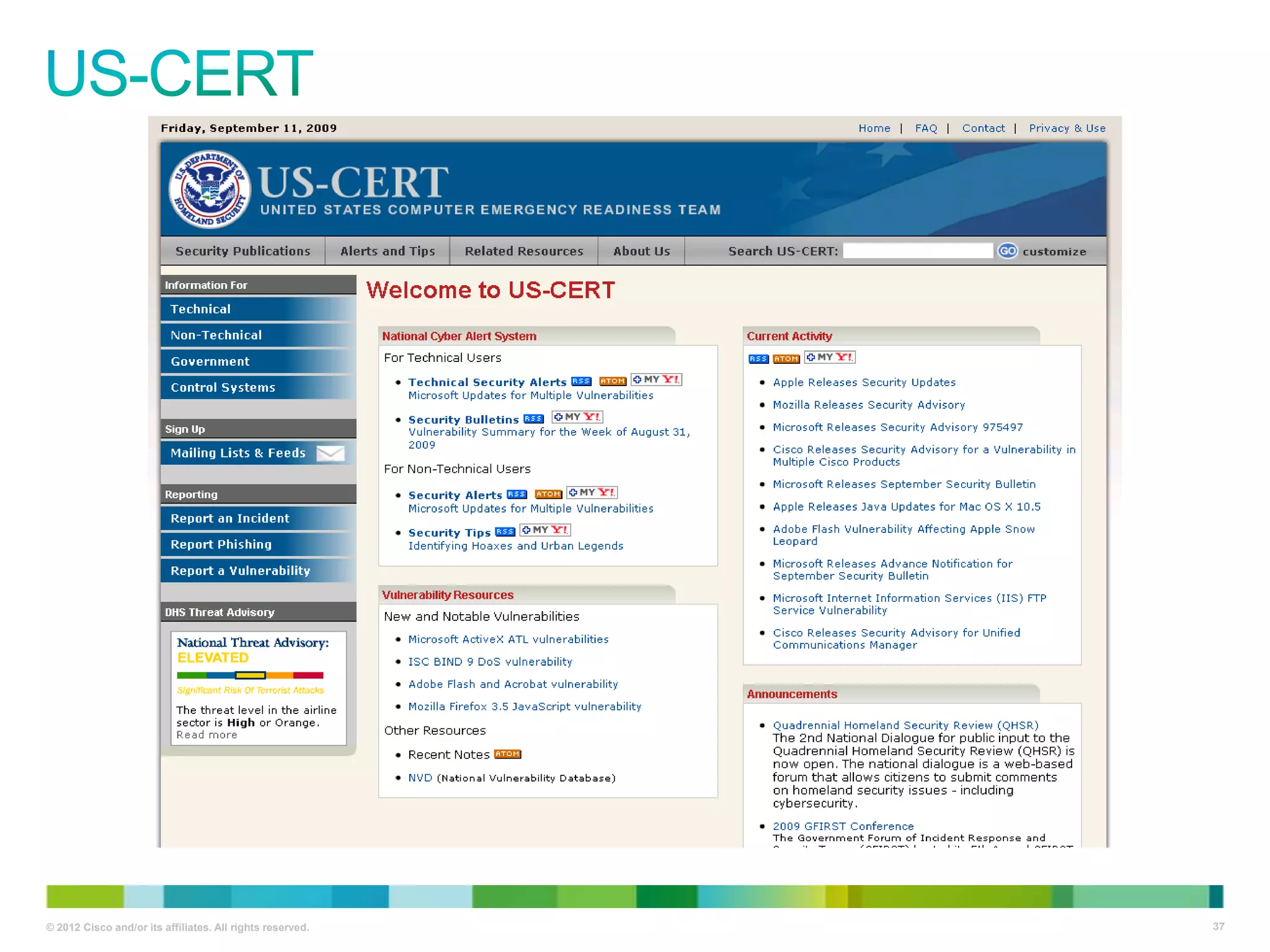 © 2012 Cisco and/or its affiliates. All rights reserved.

37

 