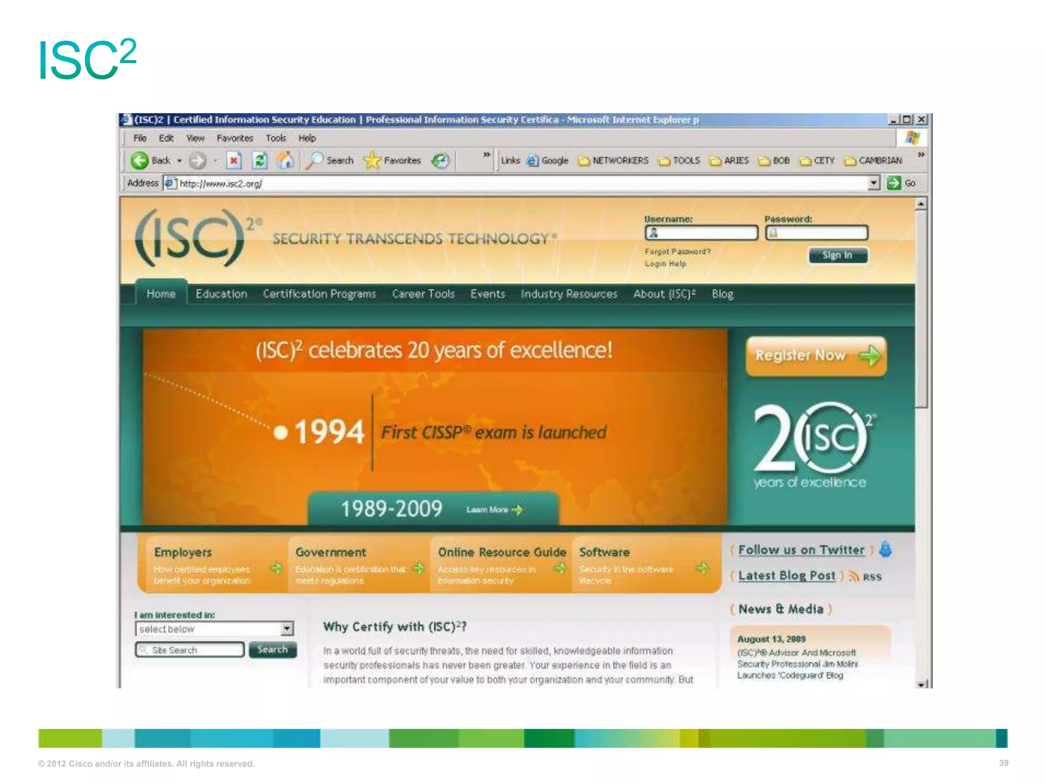 © 2012 Cisco and/or its affiliates. All rights reserved.

39

 