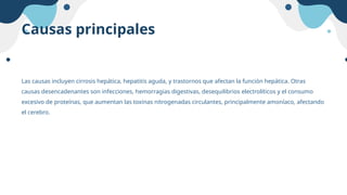 Encefalopatía Hepática, trastorno neuropsiquiatrico | PPTX