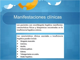 Manifestaciones clínicas
 