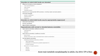 Acute toxic-metabolic encephalopathy in adults. Jun 2015. UP to Date.
 