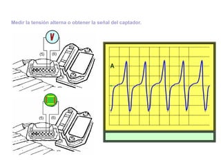 84/264
Medir la tensión alterna o obtener la señal del captador.
 