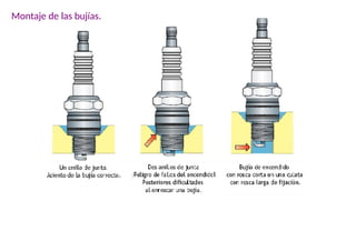 Montaje de las bujías.
 