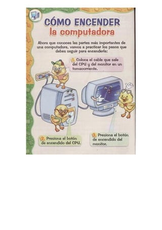 Encendido y apagado de la computadora