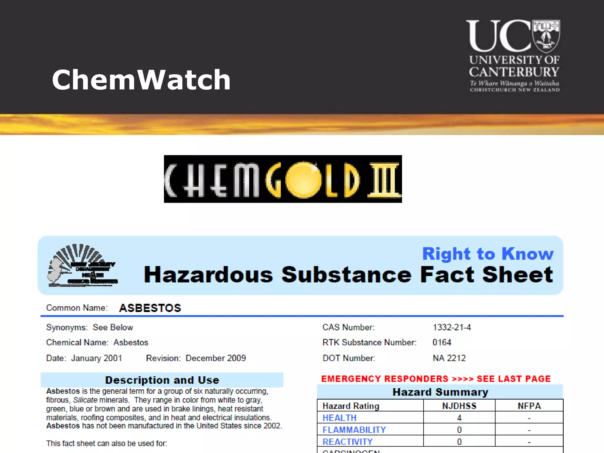 ChemWatch
 