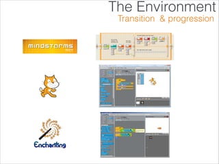 The Environment
Transition & progression
 