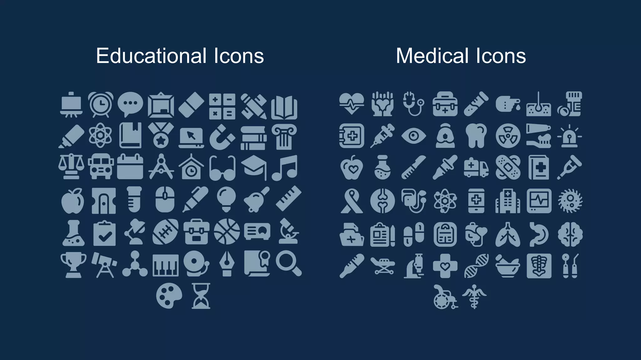 Educational Icons Medical Icons
 