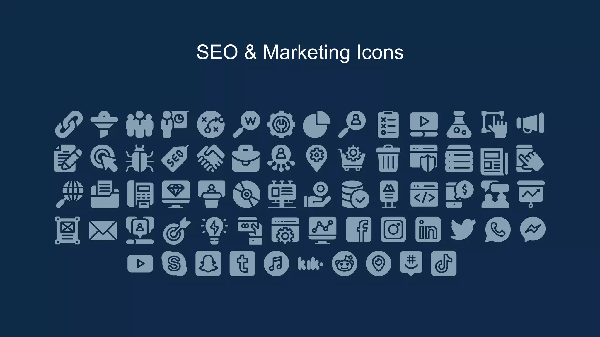SEO & Marketing Icons
 