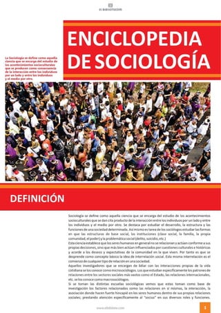 Enciclopedia de sociologia