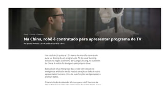 A Inteligência Artificial e os seus Impactos na Sociedade | PPTX