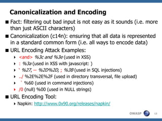 Encoded Attacks And Countermeasures | PPT
