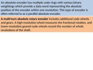 encoder of servo drive required for movement | PPTX