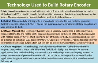 encoder of servo drive required for movement | PPTX