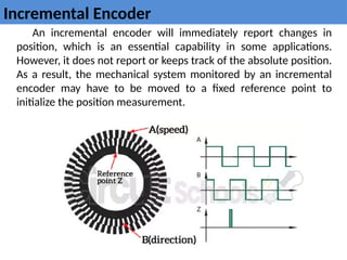 encoder of servo drive required for movement | PPTX
