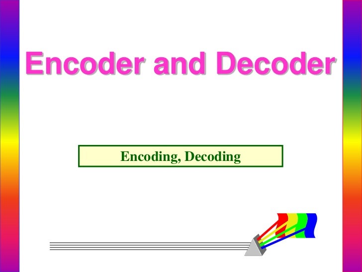Encoder and decoder