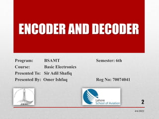 Encoder and decoder | PPT