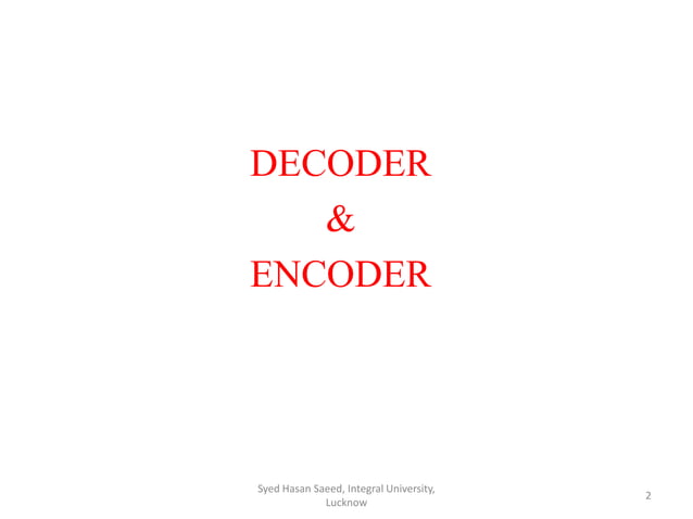 Encoder & Decoder | PDF | Programming Languages | Computing