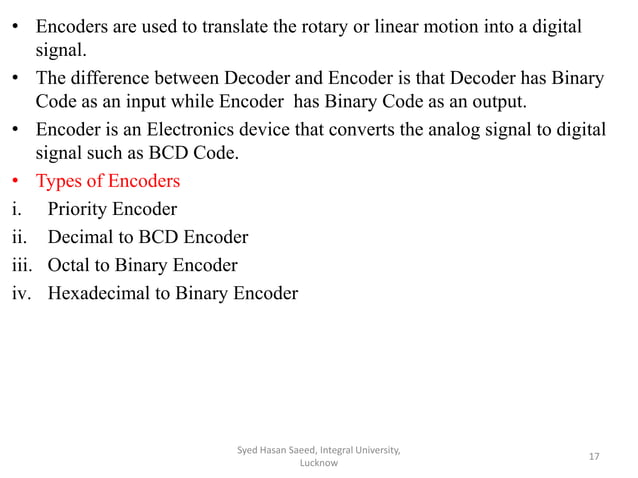 Encoder & Decoder