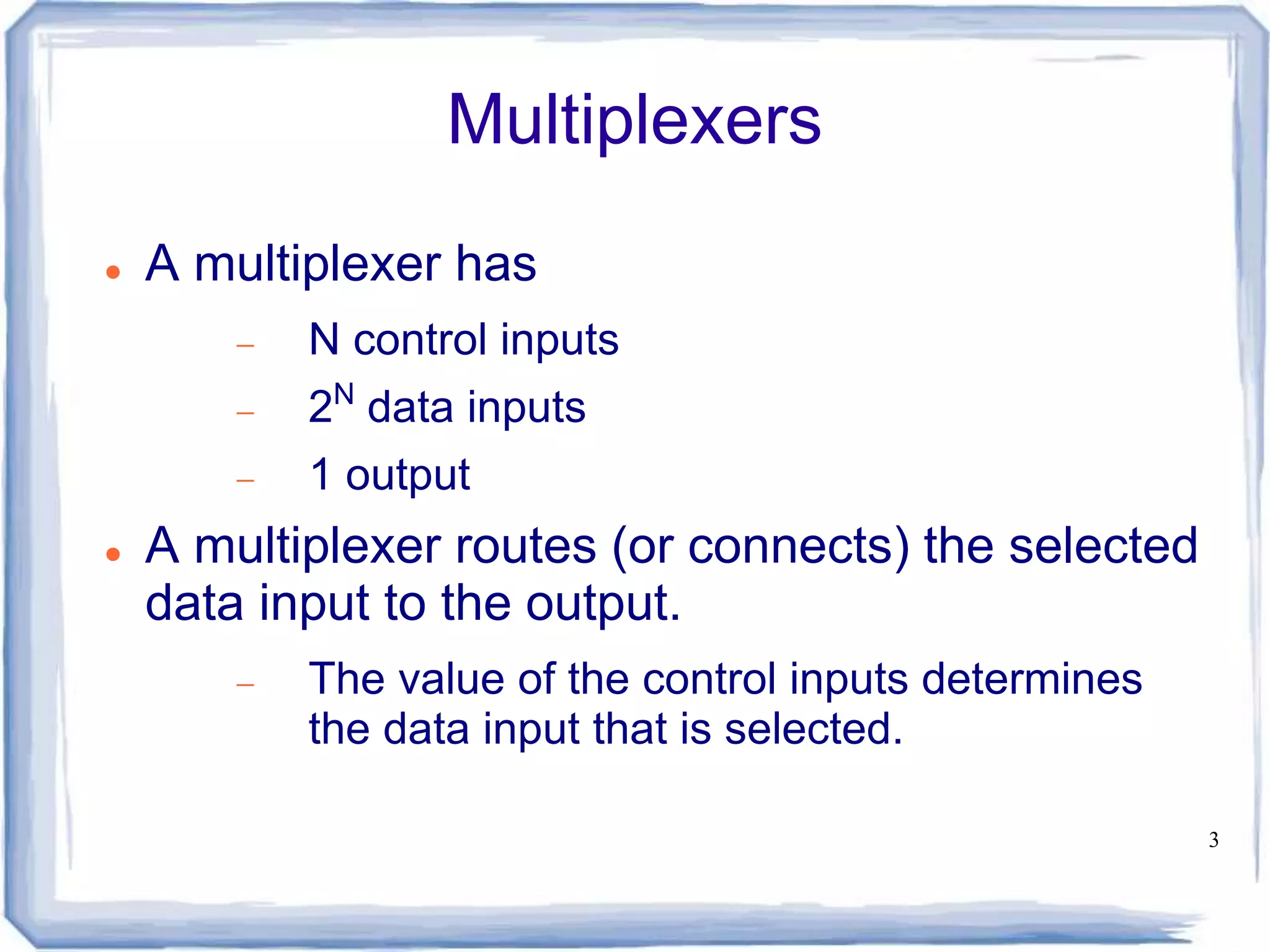 Encoder, decoder, multiplexers and demultiplexers | PPT | Operating ...
