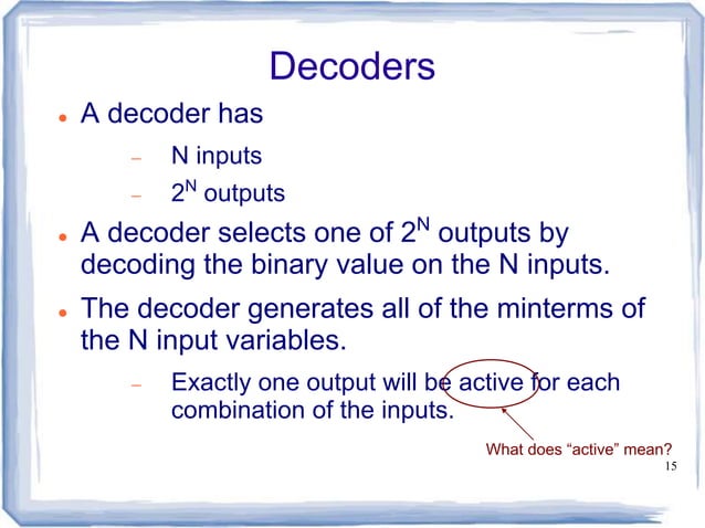 Encoder, decoder, multiplexers and demultiplexers | PPT | Operating ...