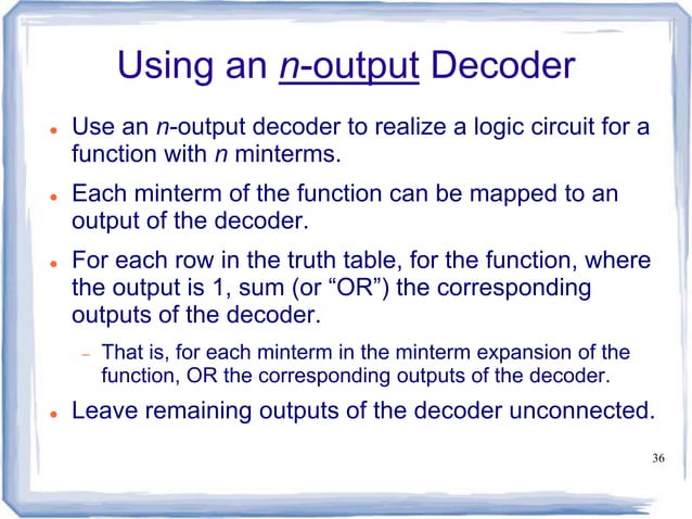 Encoder, decoder, multiplexers and demultiplexers | PPT | Operating ...