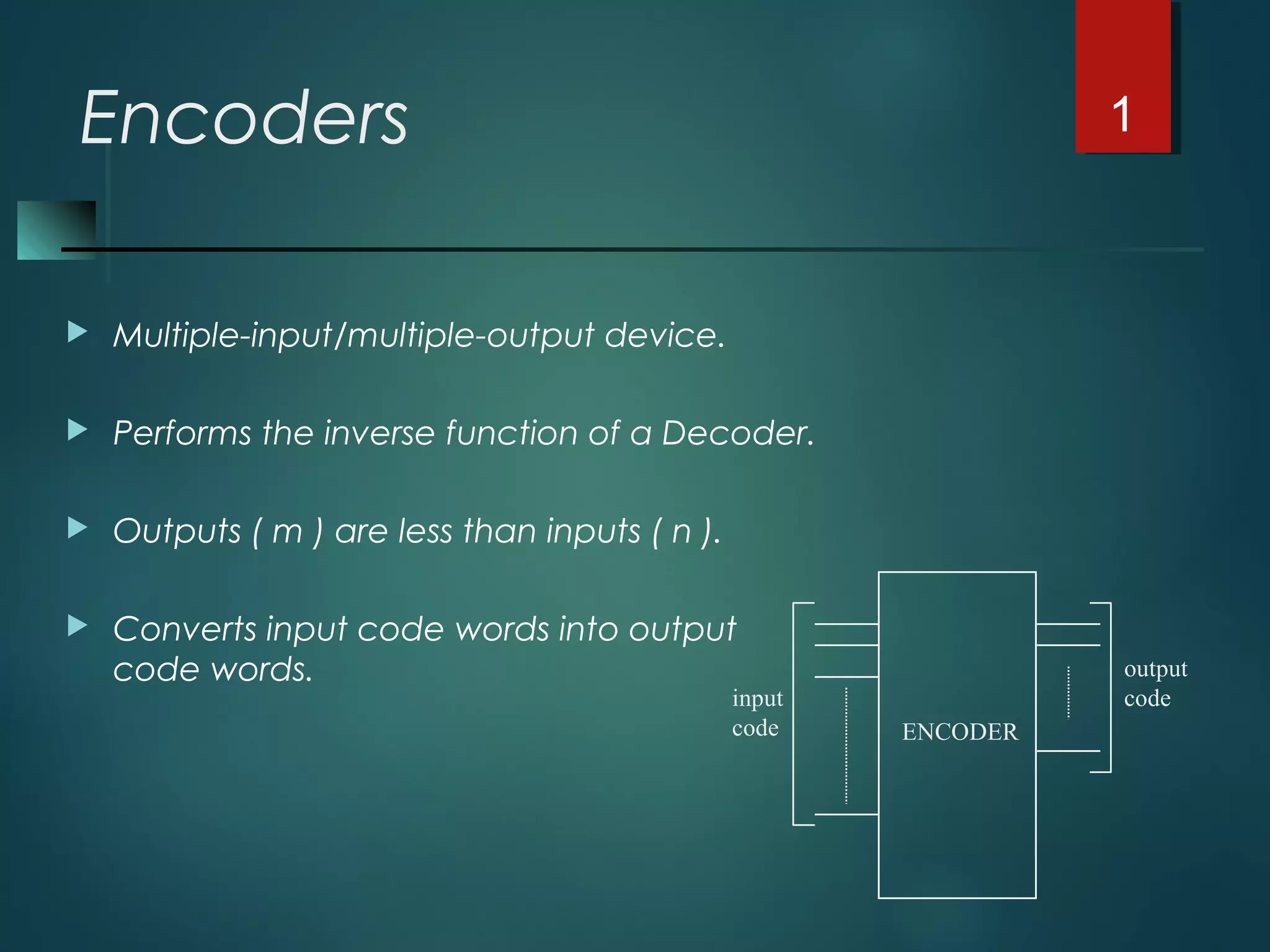 Encoders | PPT | Programming Languages | Computing